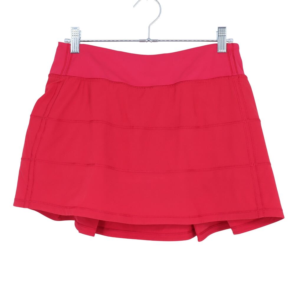 Lululemon Pace Rival Skort Flamenco Red Brief Lined Skirt Active Women's 6